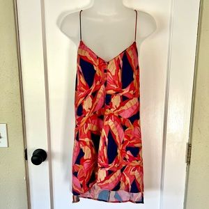 AYR Shirt Women’s Criss Cross Silk Cami Tank Floral Print Size 8 NWOT